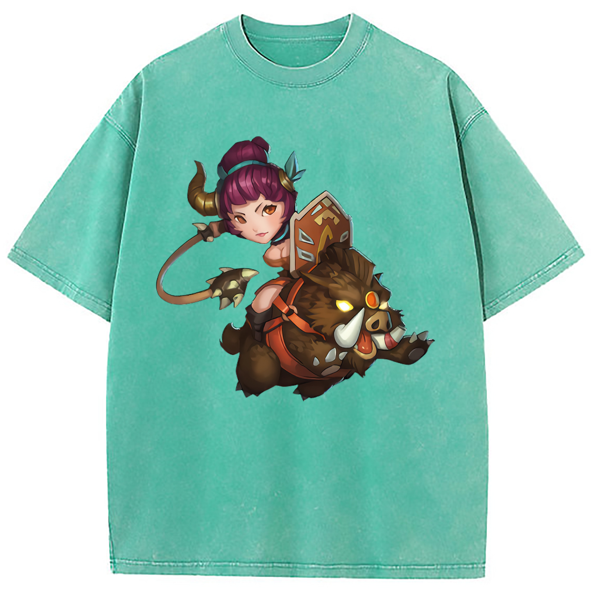 （画像用） リーグ・オブ・レジェンド League of Legends LOL 綿100% ヴィンテージ風 半袖Tシャツ（フロントプリント）